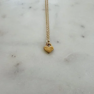 14K GOLD HEART PENDANT — SMALL