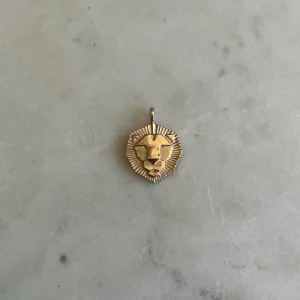 14K GOLD LION PENDANT — SMALL