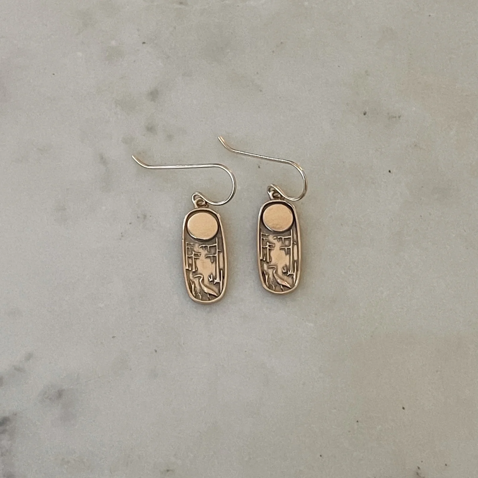 14K GOLD LOUISIANA WILD EARRINGS