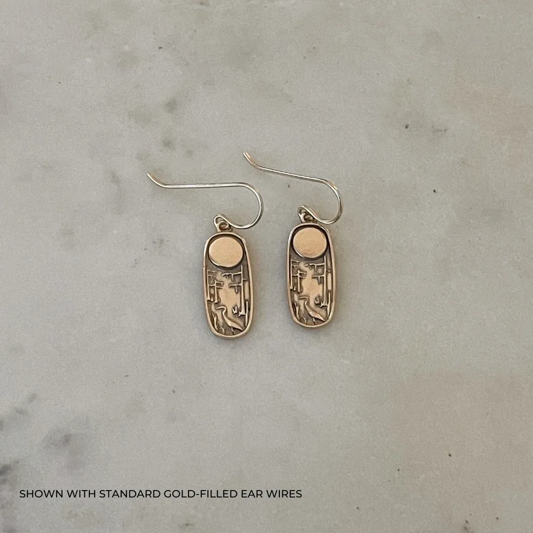 14K GOLD LOUISIANA WILD EARRINGS - Image 2