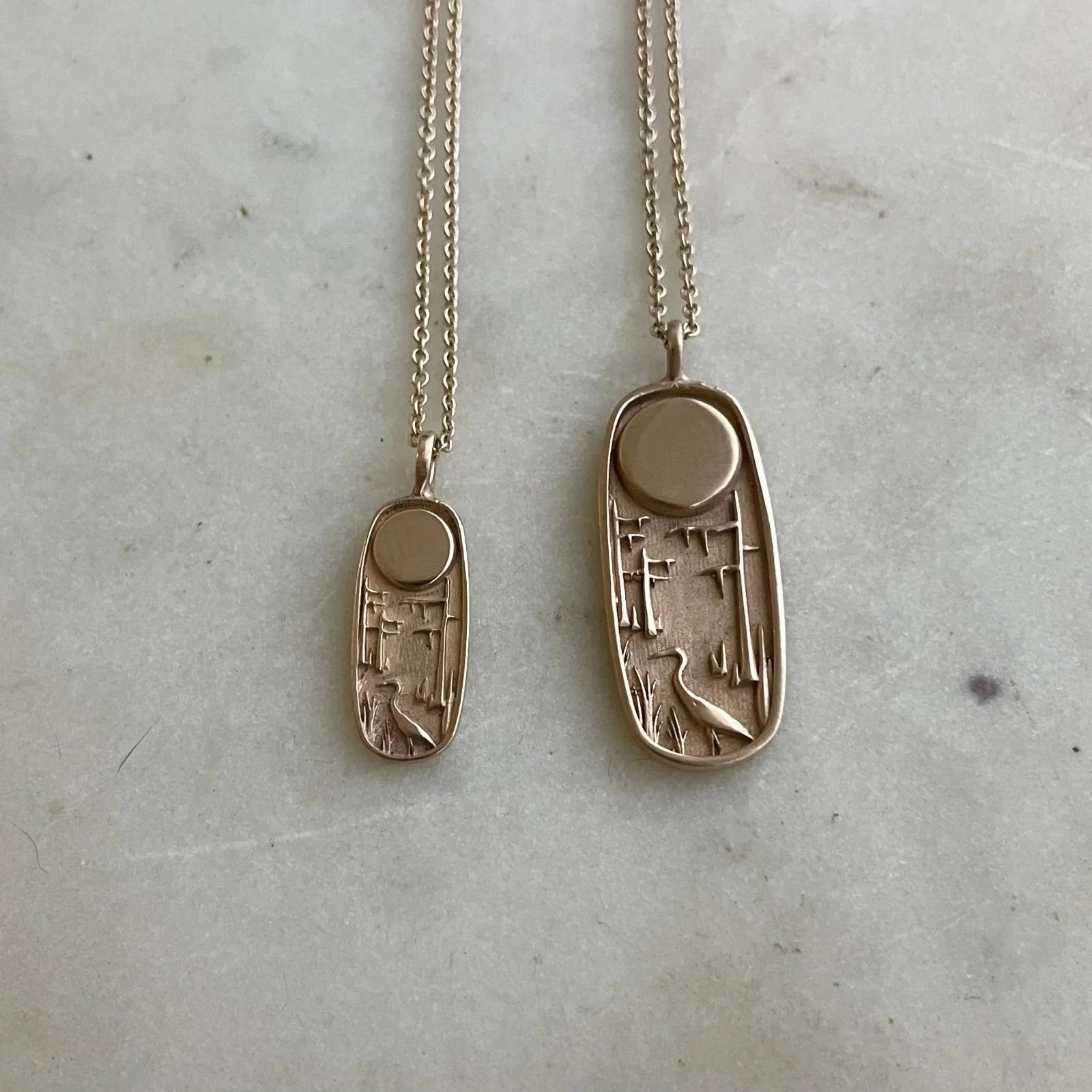 14K GOLD LOUISIANA WILD PENDANT — LARGE - Image 2