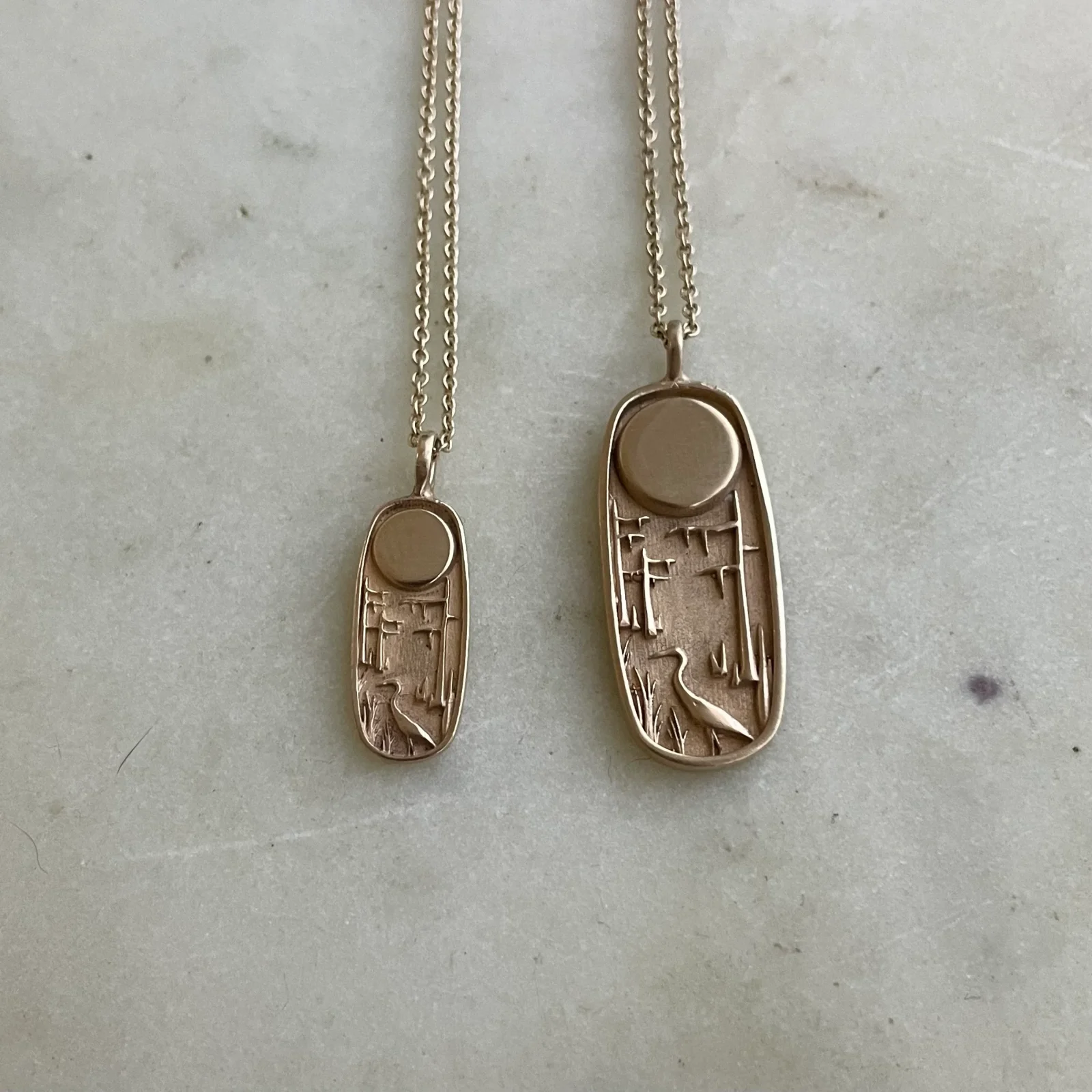 14K GOLD LOUISIANA WILD PENDANT — SMALL - Image 2