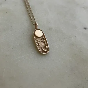 14K GOLD LOUISIANA WILD PENDANT — SMALL