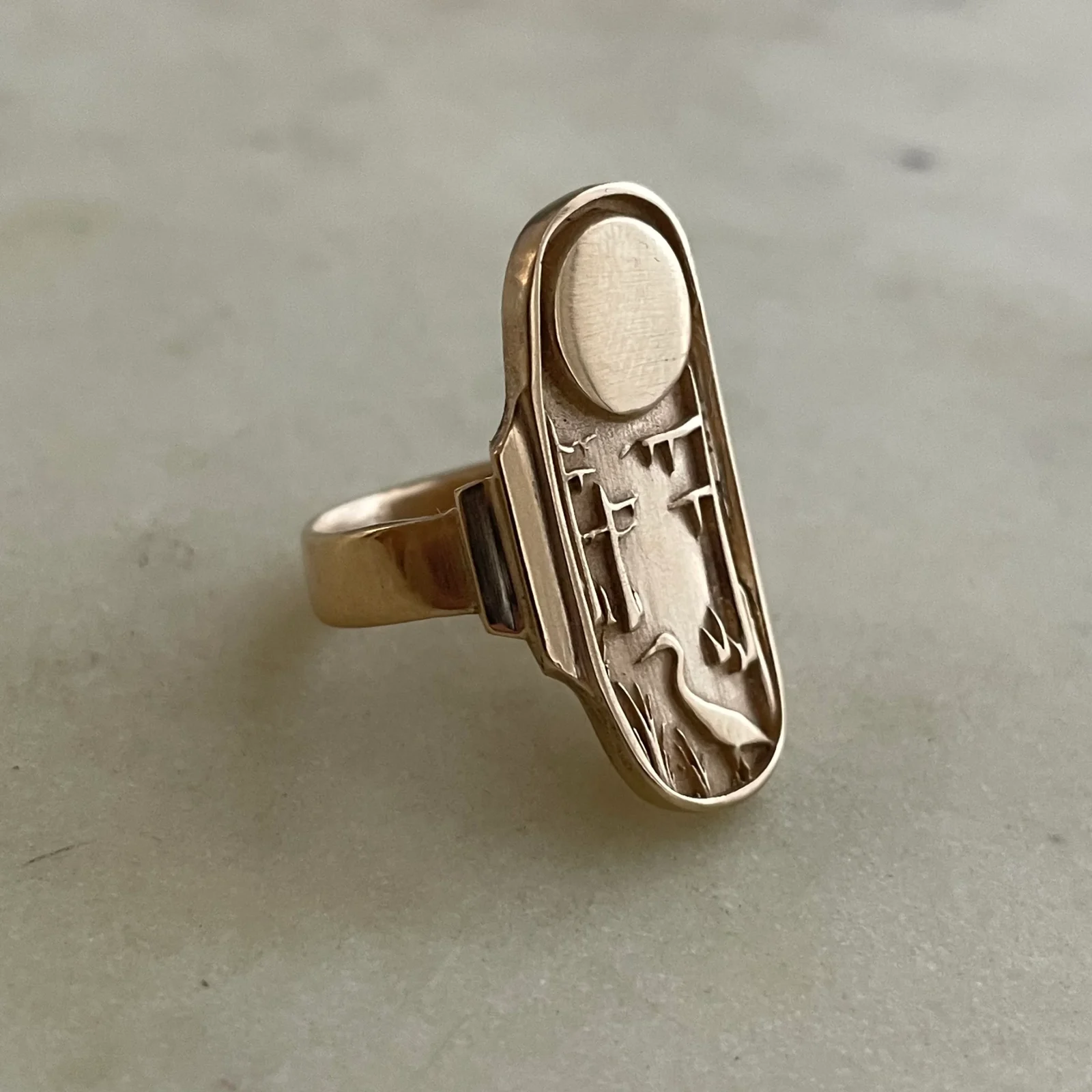 14K GOLD LOUISIANA WILD STATEMENT RING - Image 2