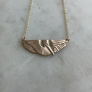 14K GOLD PELICAN BAR NECKLACE — SMALL