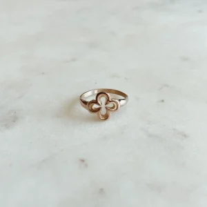 14K GOLD QUATREFOIL RING