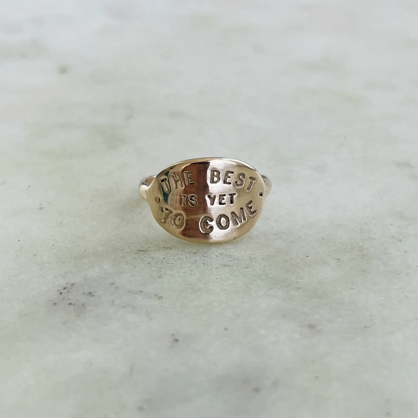 14K GOLD THE BEST IS YET TO COME RING