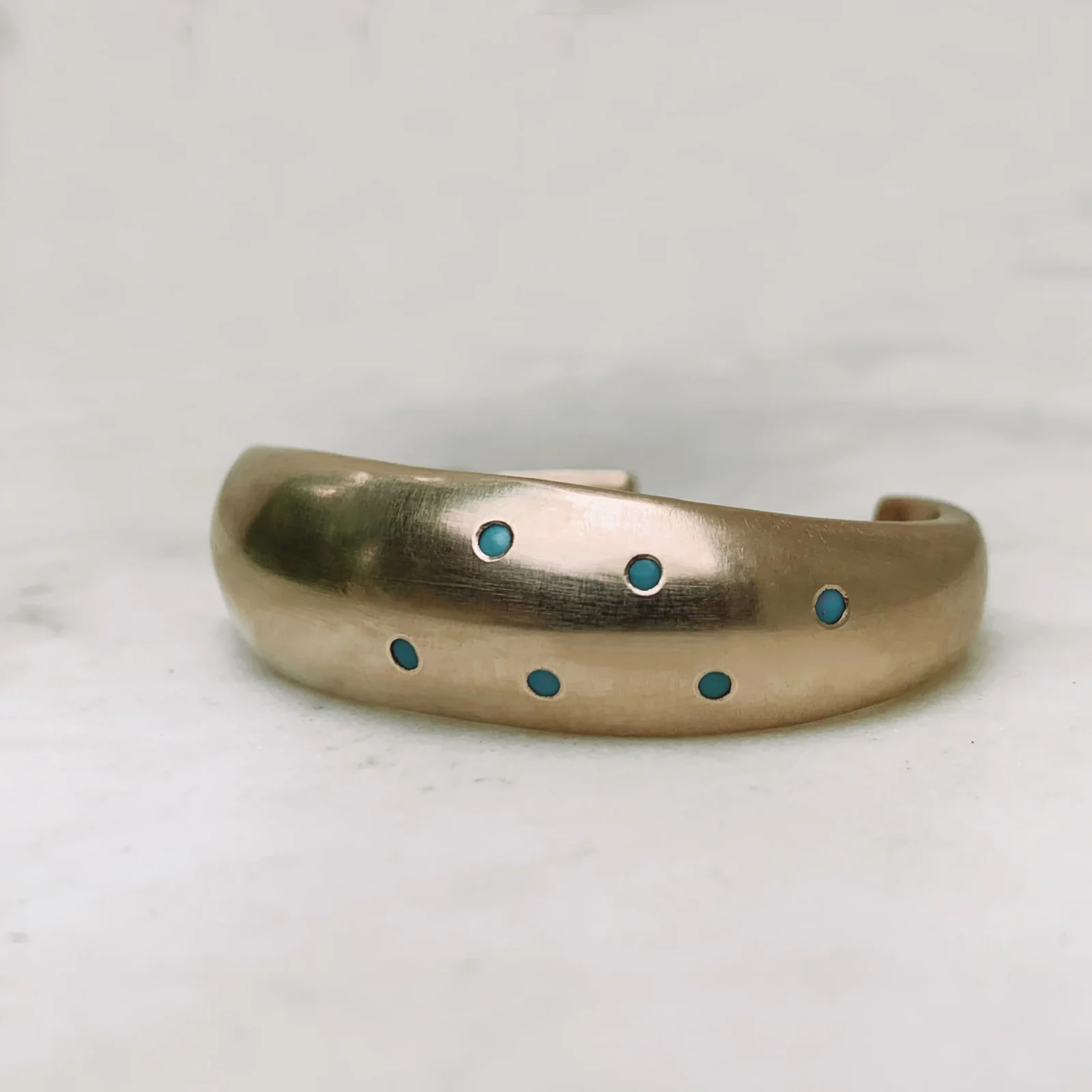 AMANDA CUFF — 6 TURQUOISE STONES - Image 2