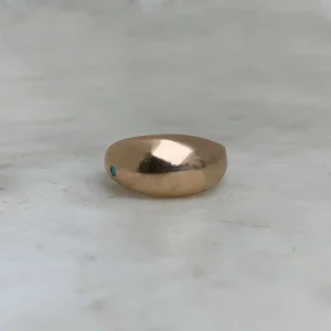 AMANDA RING — 1 TURQUOISE STONE