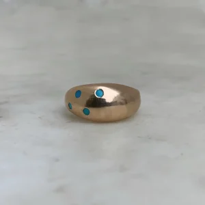 AMANDA RING — 4 TURQUOISE STONES