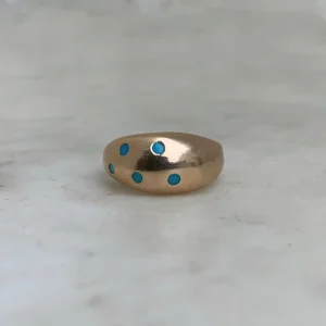 AMANDA RING — 5 TURQUOISE STONES