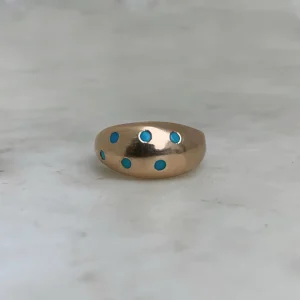 AMANDA RING — 6 TURQUOISE STONES