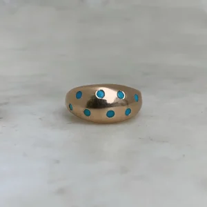 AMANDA RING — 8 TURQUOISE STONES