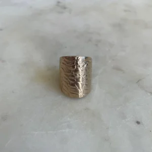 ARCHIVE — 14K GOLD ALLIGATOR SKIN RING