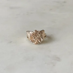 ARCHIVE — 14K GOLD CAMELLIA RING — LARGE