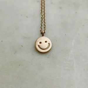 ARCHIVE — 14K GOLD HAPPY FACE PENDANT