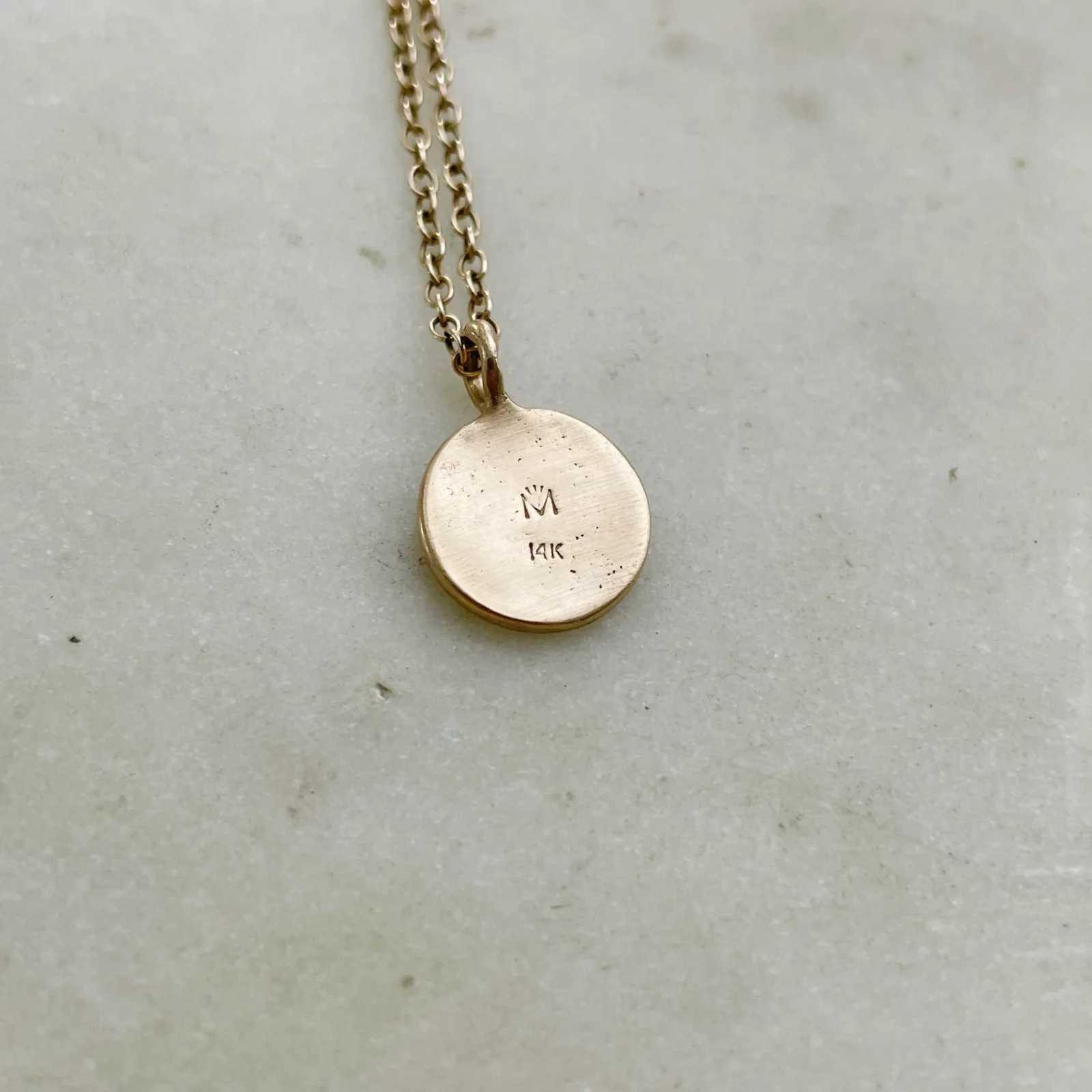 ARCHIVE — 14K GOLD HAPPY FACE PENDANT - Image 2