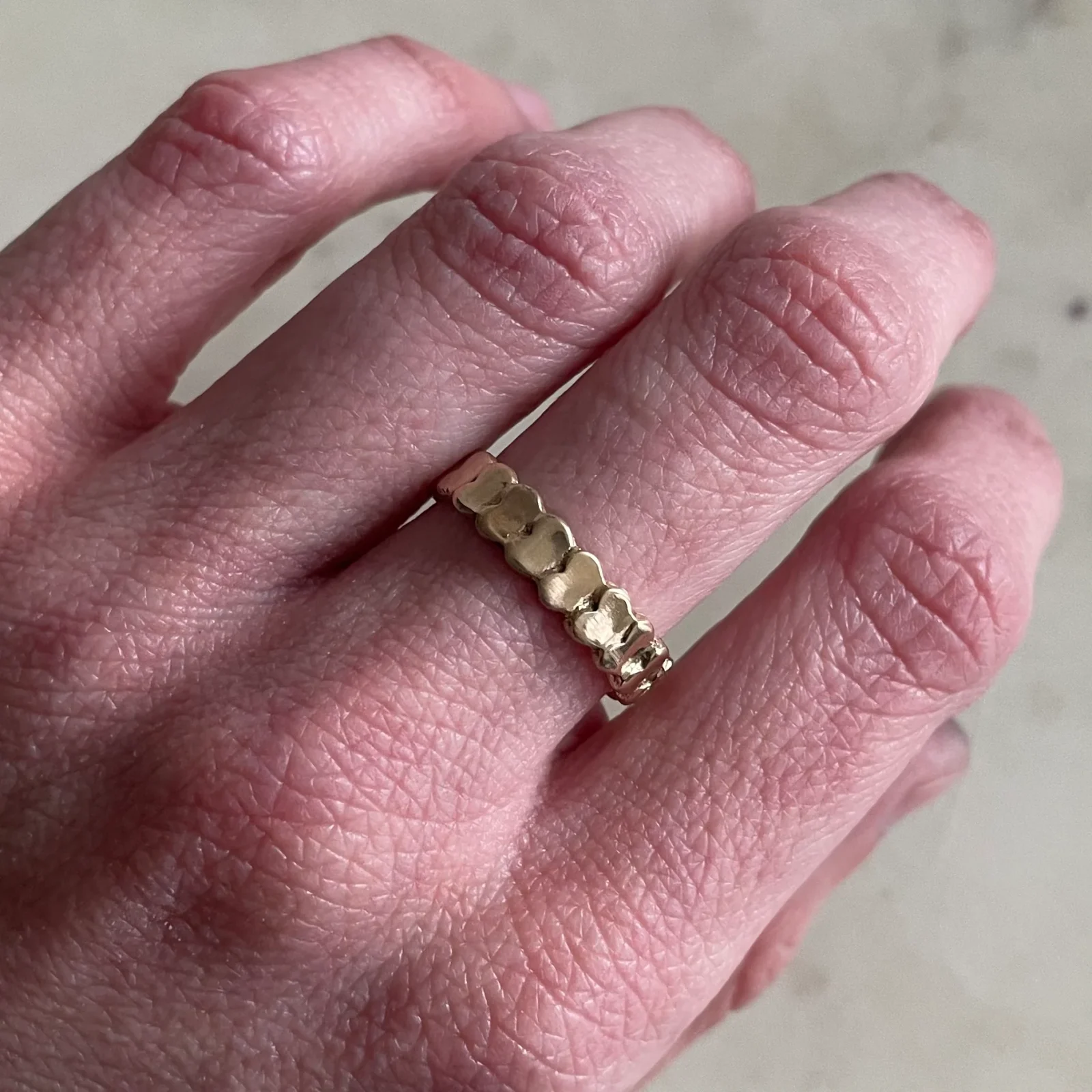ARCHIVE — 14K GOLD HEART TO HEART RING - Image 2