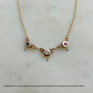 ARCHIVE — BIRTHSTONE GRACE BAR PENDANT ONLY