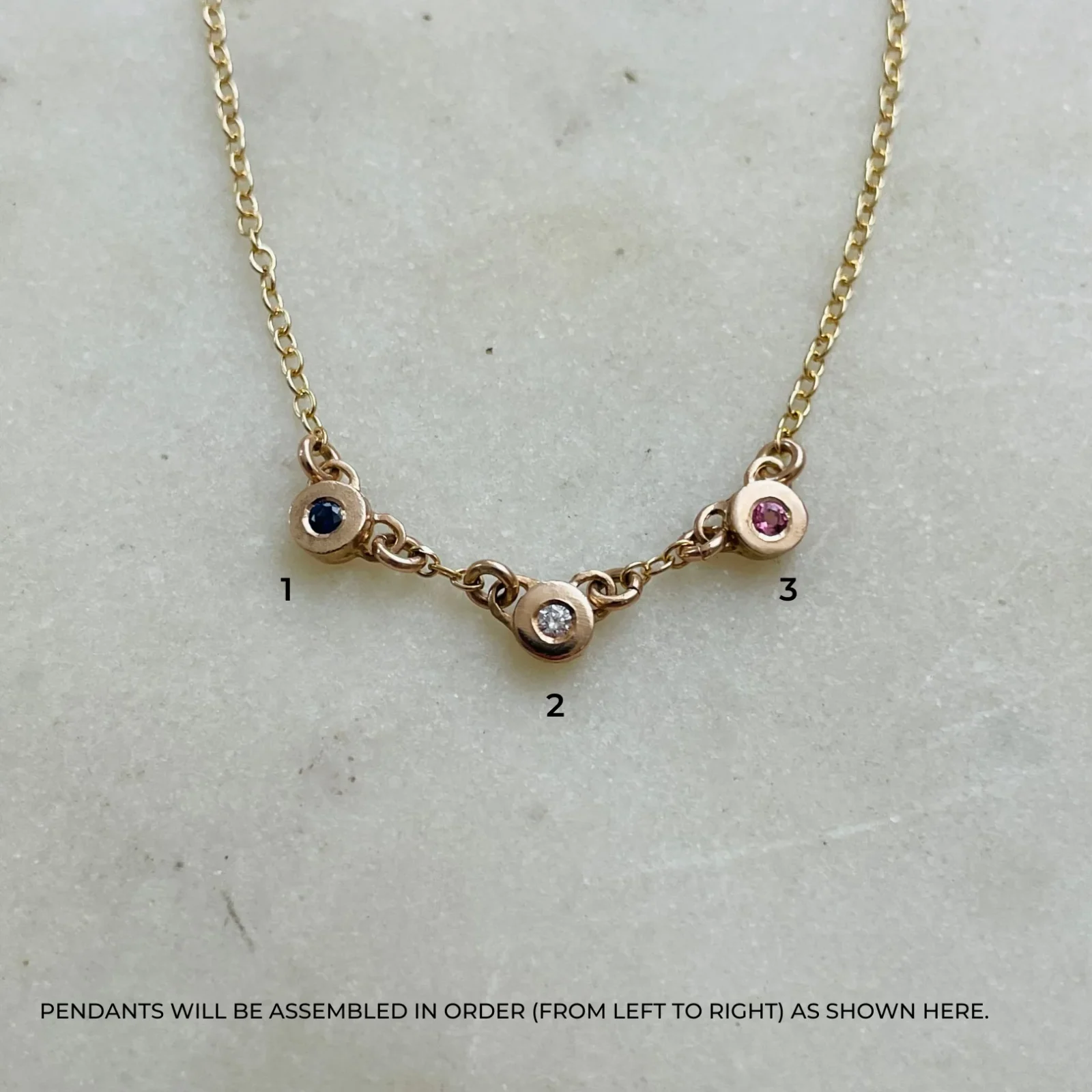 ARCHIVE — CUSTOMIZE A GRACE BIRTHSTONE BAR NECKLACE - Image 2