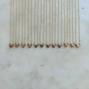ARCHIVE — GRACE BAR NECKLACE + BIRTHSTONE