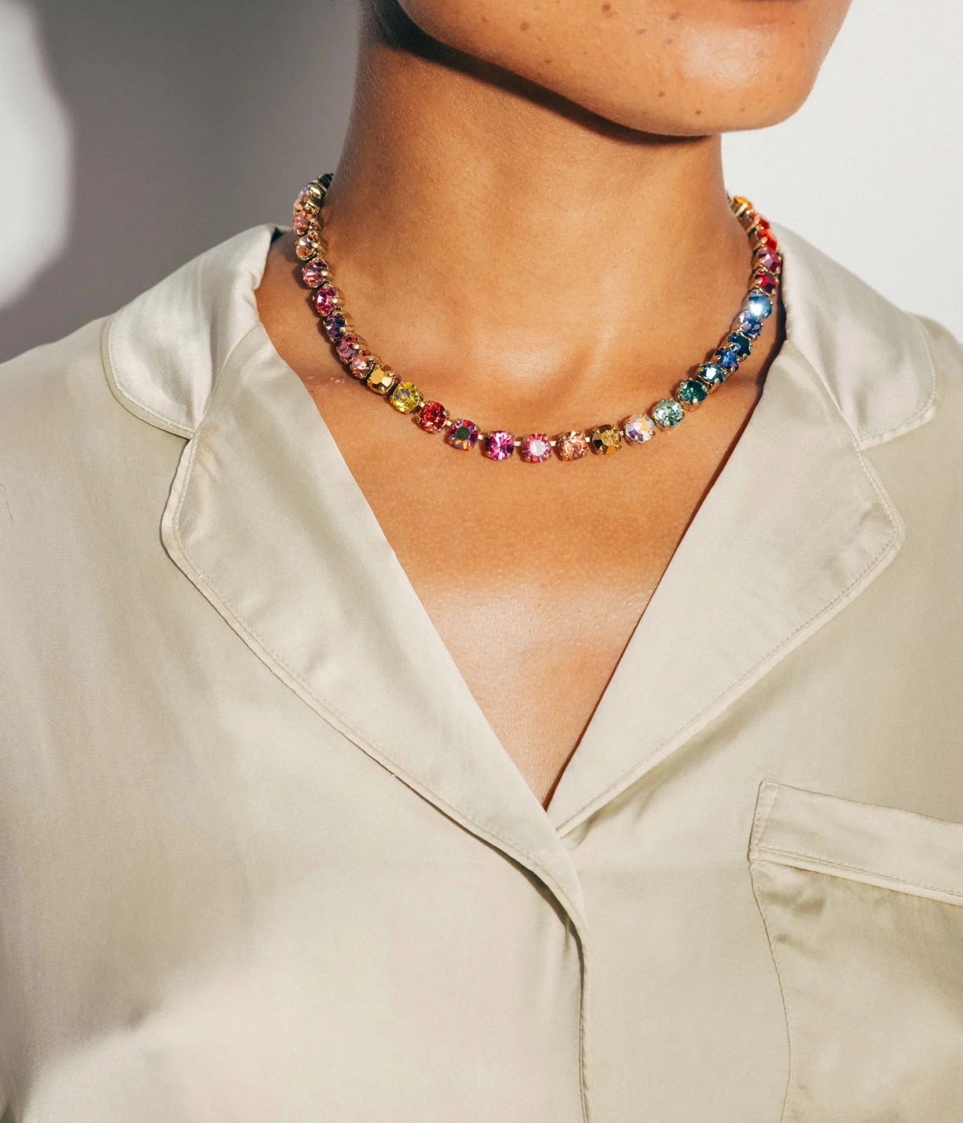 Arista Slider Necklace in Cosmic Ombré - Image 2