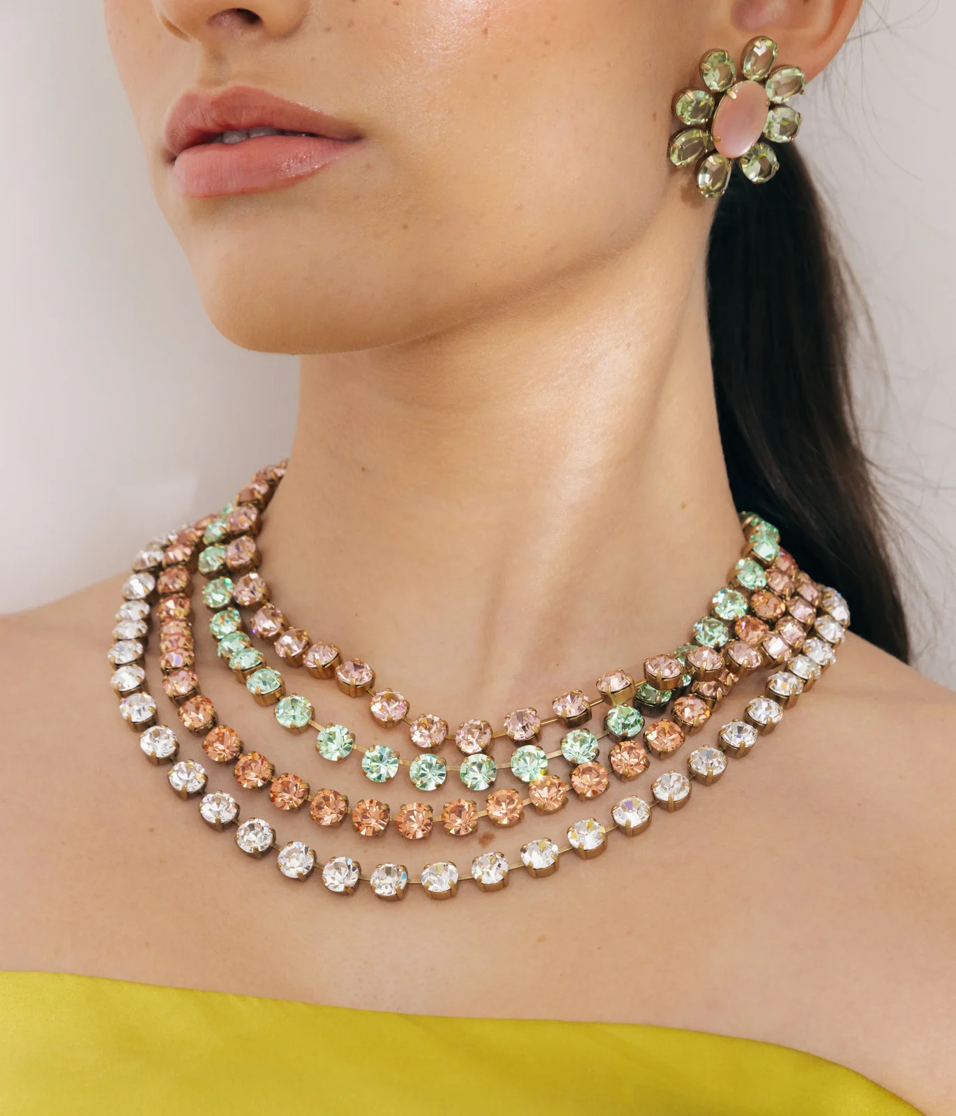 Arista Slider Necklace in Vintage Rose - Image 2