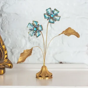 Blue Flax Flower Specimen