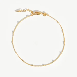 Bobble Chain Anklet | 18ct Gold Vermeil