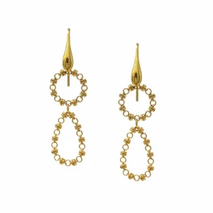 Botticelli Drop Earrings in Gold