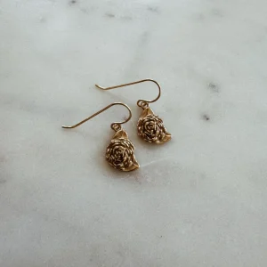 CAMELLIA EARRINGS — SMALL