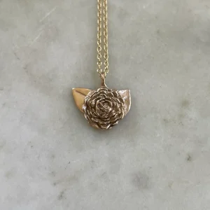 CAMELLIA PENDANT — LARGE