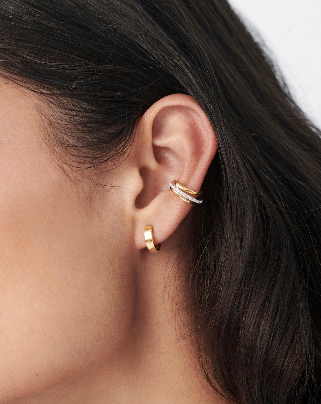 Celestial Pave Ear Cuff | 18ct Gold Plated/Cubic Zirconia - Image 2