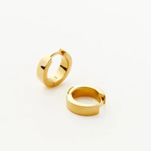 Chubby Tunnel Huggies | 18ct Gold Plated