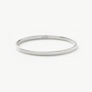 Classic Round Bangle | Silver Plated