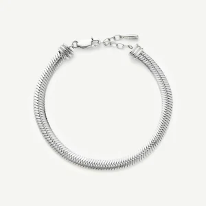Classic Snake Chain Bracelet | Silver Plated