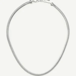 Classic Snake Chain Necklace | Silver Plated