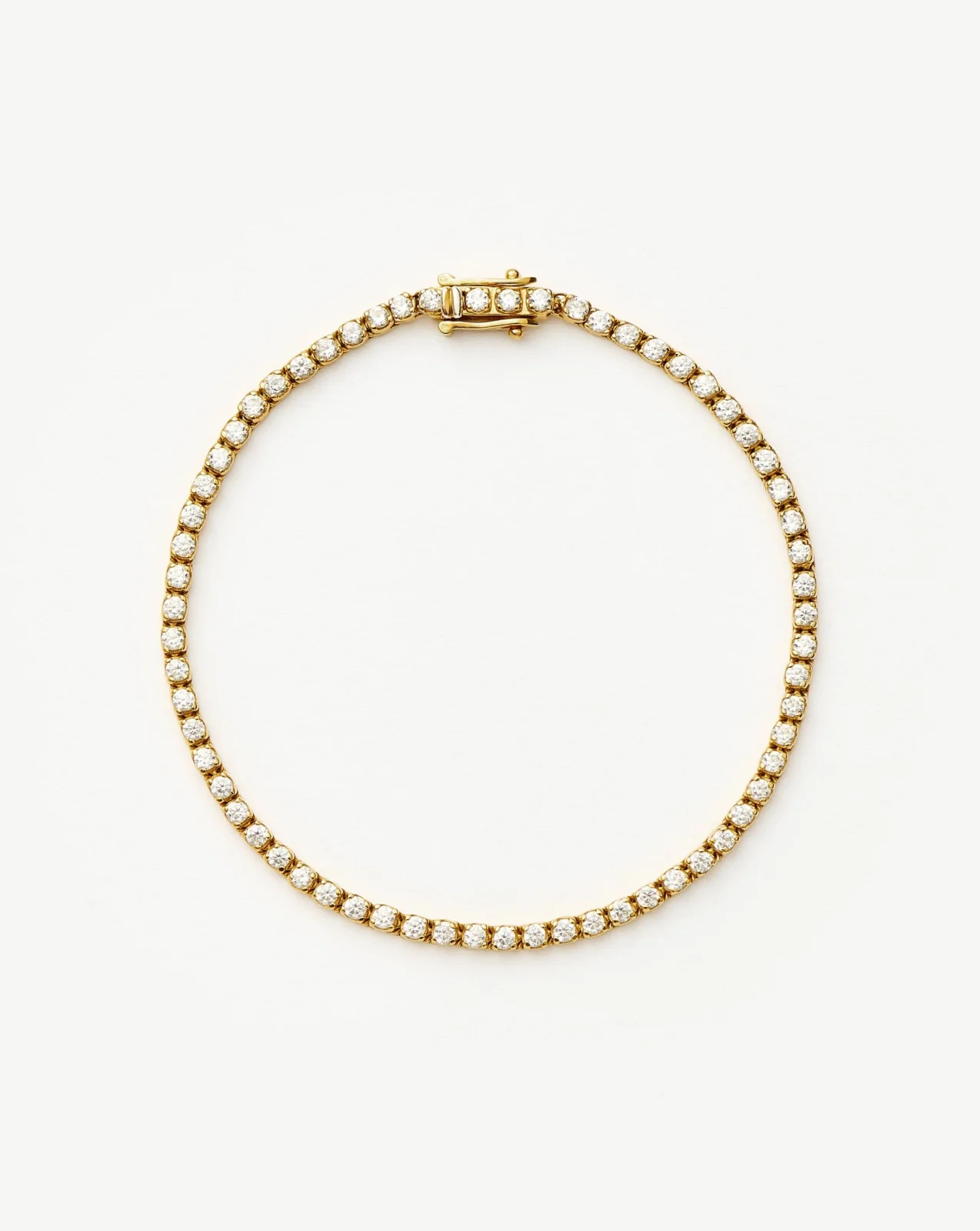 Classic Tennis Bracelet | 18ct Gold Vermeil Cubic Zirconia