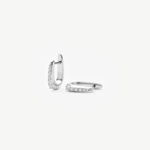 Claw Huggies | Silver Plated/Pavé