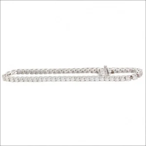 Diamond Line Bracelet 14KW 2.04cttw