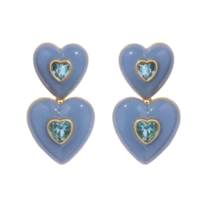Elodie Heart Drop Earrings