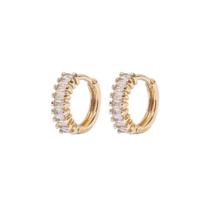 Elowen Huggie Hoops in Gold