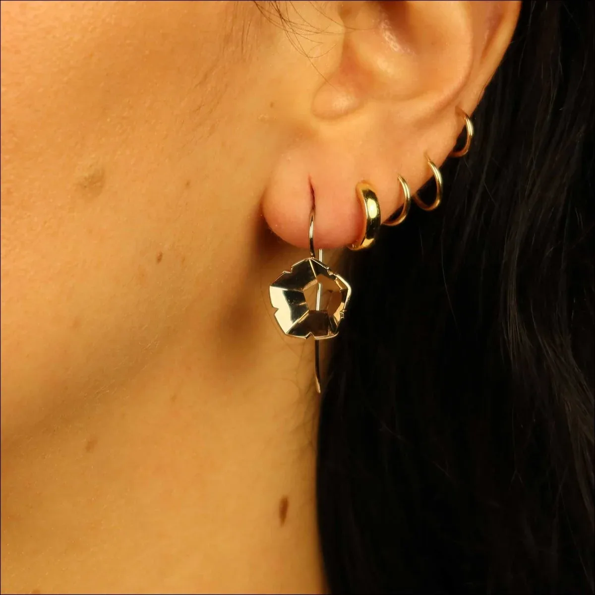 Eno Collection Mountain Laurel Earrings Sterling Silver - Image 2
