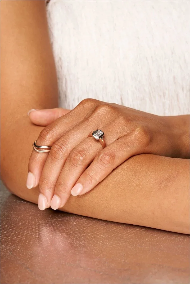 Gentle Curve Band 14K Rose Matte Finish - Image 2