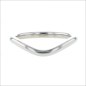 Gentle Curve Band 14KW Polished Finish