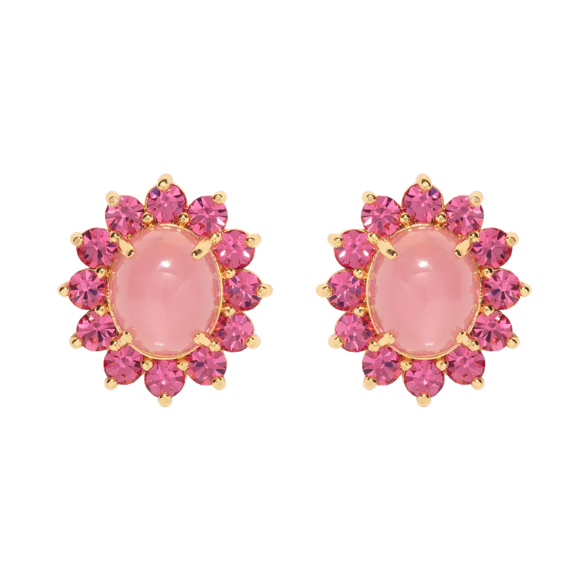 Georgie Stud Earrings in Pink