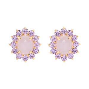 Georgie Stud Earrings in Violet