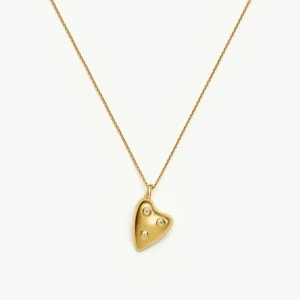 Harris Reed All My Heart Necklace | 18ct Gold Plated/Cubic Zirconia