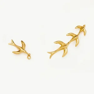 Harris Reed Taking Flight Ear Climbers | 18ct Gold Plated/Cubic Zirconia