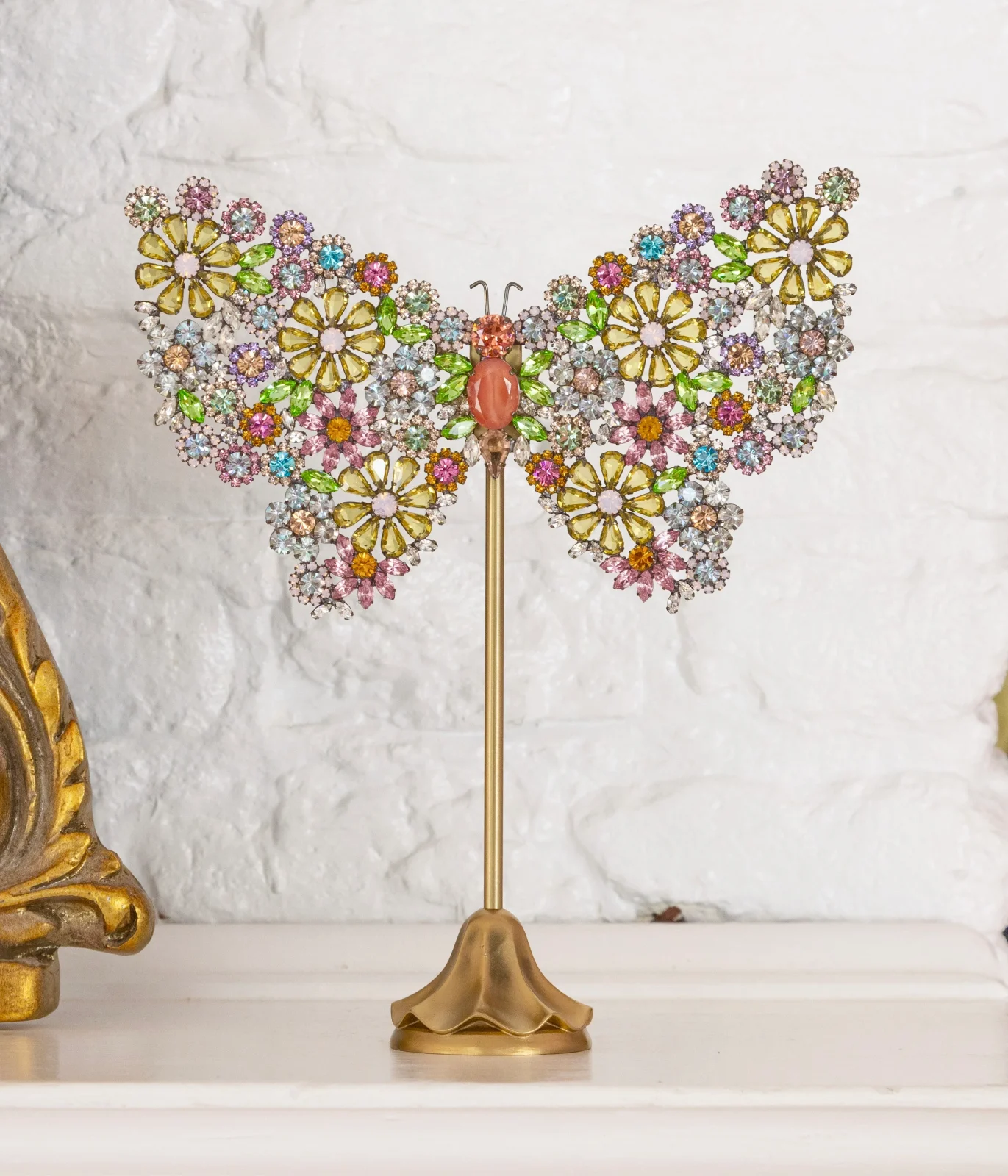 Large Empress Butterfly in Floral Rainbow